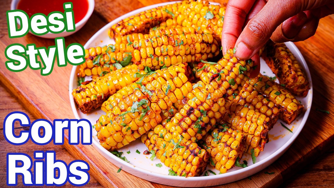 Desi Style Corn Ribs 🌽🔥 - Best Tea Time Snack Ever | Crispy Masala Sweet Corn Snack