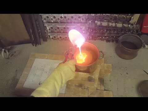 Water Casting Shibuichi Ingots - A Japanese Copper Silver Alloy