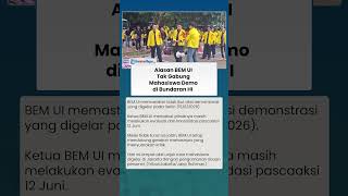 Demo Besar besaran, BEM UI Absen Unjuk Rasa di Bundaran HI Jakarta, Ini Alasannya