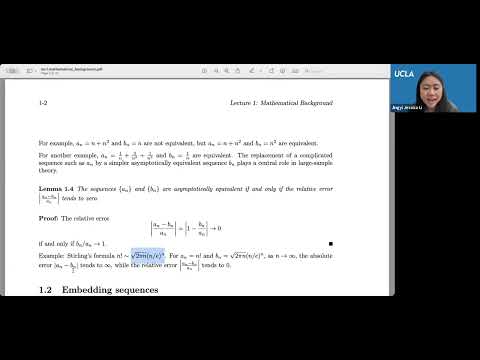 STATS 203 - Large Sample Theory (Spring 2025) Lecture 1: Mathematical Foundations