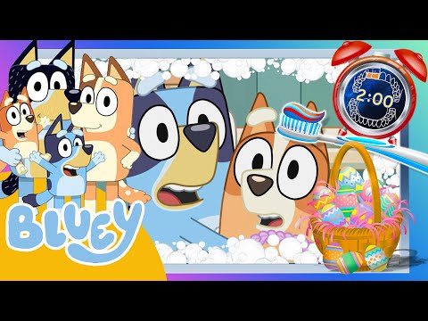 Bluey Easter 2 Minute Toothbrush timer With toothbrushing guide