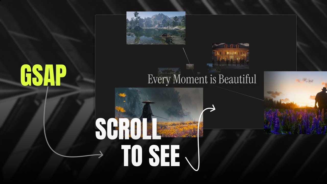 Awwwards Flowing Images in 3D Using GSAP & Scrolltrigger
