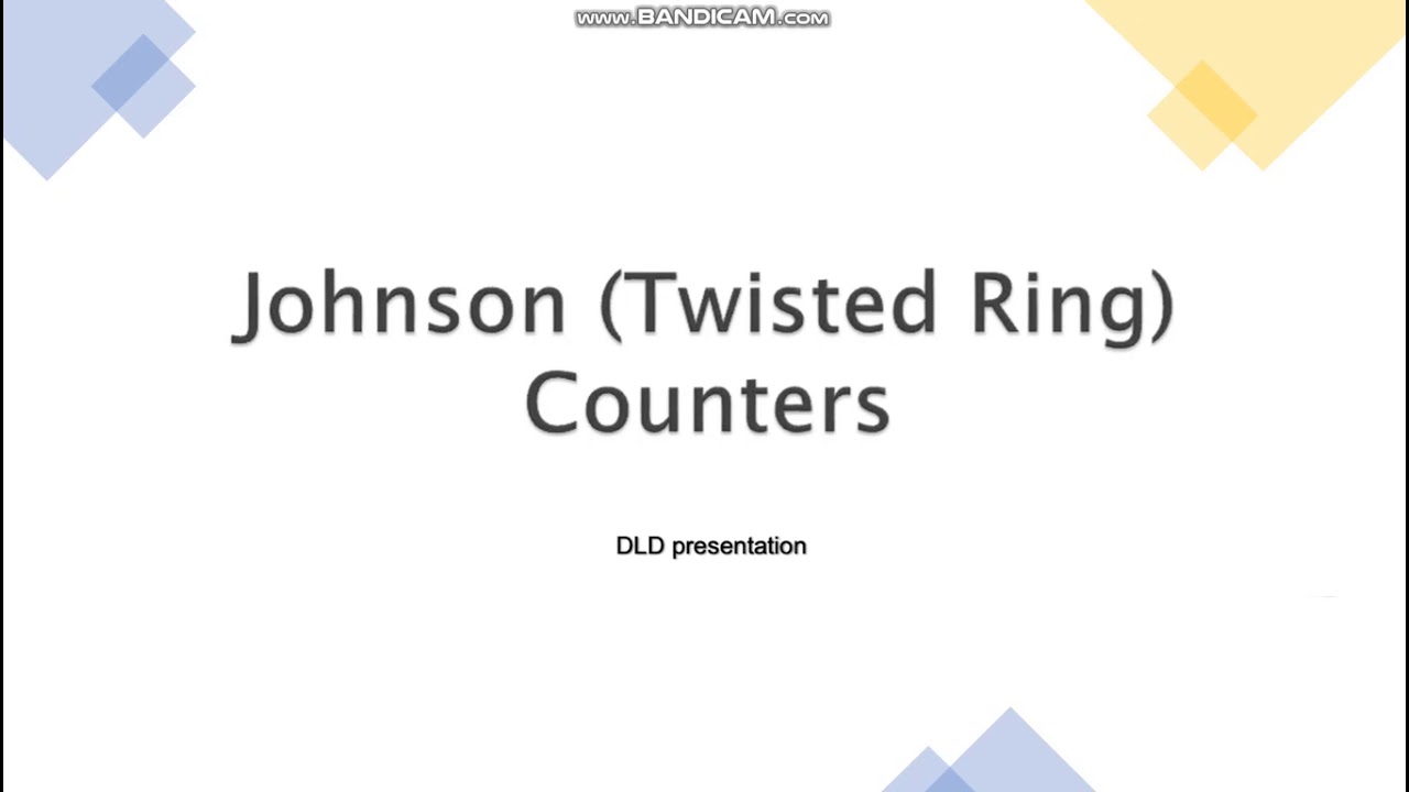 Ring and Johnson counter