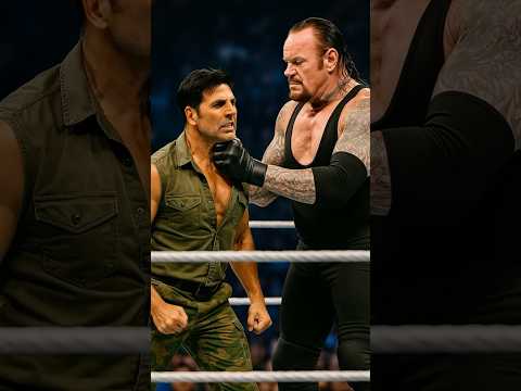 “Akshay Kumar vs The Undertaker – Epic Ring Battle! 💥🔥”#akshaykumar #undertaker#wwe #shorts #