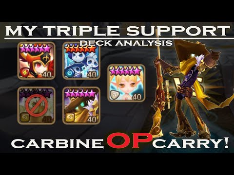 My Triple Support Deck Feat. CARBINE (Wind Sniper) OP! Deck Analysis How to Rune [Summoners War]