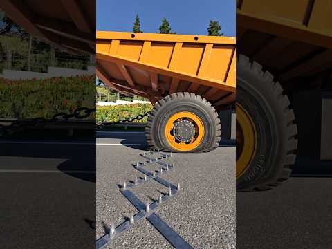 Cars vs Spike Strip - BeamNG.drive #beamng #beamngdrive #gaming