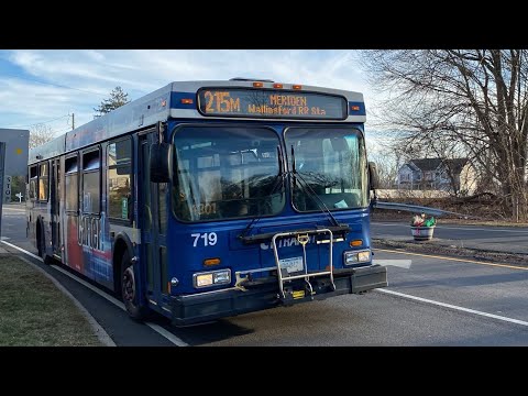 CT TRANSIT: 2007 New Flyer D40LF #719 onboard on route 215M