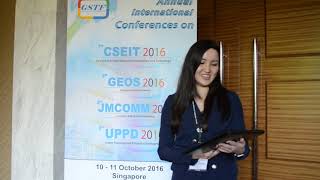 GEOS 2016 Ms. Dinara Talgarbayeva Best Student Paper