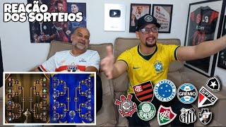 REACT SORTEIO DA LIBERTADORES E SULA - PORCADA TEM SORTE! SP AZAR | CRU X FLA - JOGAO | E + BR's