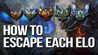 HOW TO ESCAPE EACH ELO & CLIMB - Differences between each rank (League of Legends)