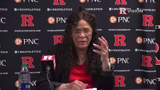 Rutgers Women's Basketball Postgame Press Conference - Penn State