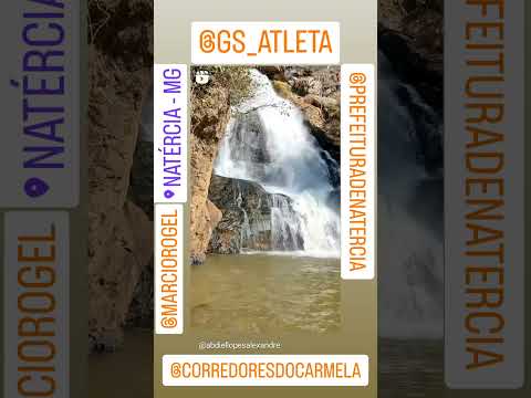 cachoeira da usina em Natércia minas gerais com o atleta Giovani dos Santos