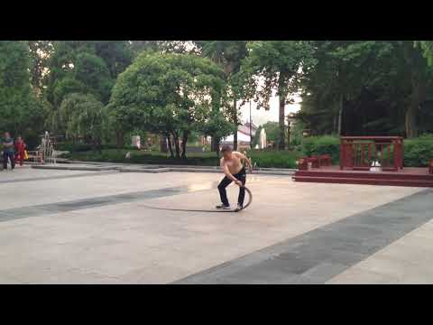 Xian Chinese Man Using a Whip