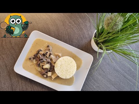 Rindergeschnetzeltes in cremiger Cognac-Pfeffer-Sauce mit Pilzen | One Pot Gericht | 𝑲𝒐𝒄𝒉𝑬𝒖𝒍𝒆