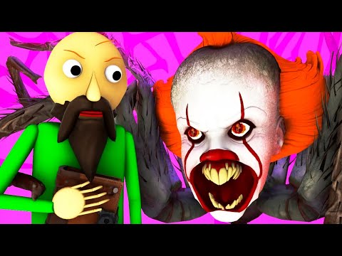 Baldi vs Pennywise 4: Became a Spider (It 2 Horror 3D Animation)