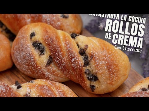 CREAM and CHOCOLATE ROLLS, super SOFT and FLUFFY, delicious homemade bread recipe