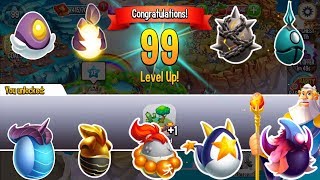 Dragon City  Reach Level 99 Congratulation with 9 