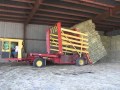 Stacking Square Bales w/1089 New Holland 