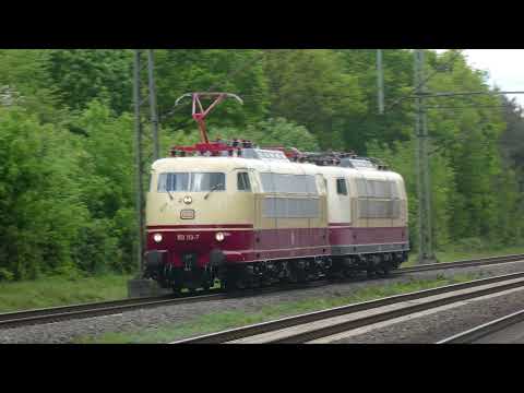 BR 103 Überführung | Bildschnitt aus Hanau-Wolfgang