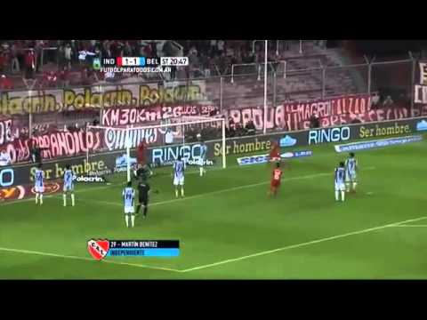 Gol de Benitez, Independiente 2 - 1 Belgrano - Liguilla Pre Libertadores 2015
