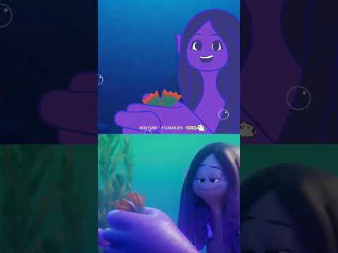 Fan Animation vs Movie |  Ruby Gillman, Teenage Kraken #shortvideo