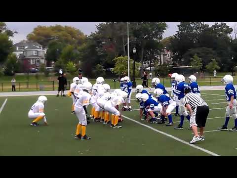 Madden 13 like Goal-Line STOP..!!!!!!! My son lil' V football team --__-- The Blue Devils