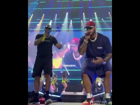 Anuel AA & myke tower cantando fiel remix en México