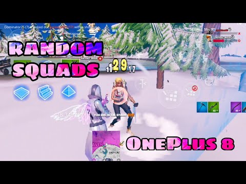 Fortnite mobile squads - 16 kills - OnePlus 8