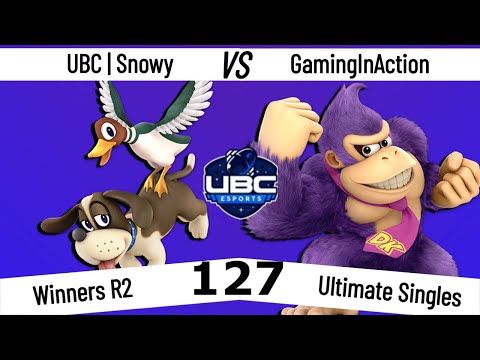 UBC Weekly #127 - Winners Round 2 - UBC | Snowy (Duck Hunt) Vs. GamingInAction (Donkey Kong) - SSBU