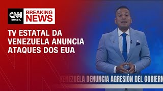 Veja momento em que TV estatal da Venezuela anuncia ataque dos EUA | BREAKING NEWS