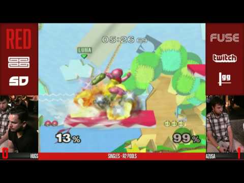Genesis RED - Singles: R2 Pools: Hugs (Samus) vs Azusa (Peach)