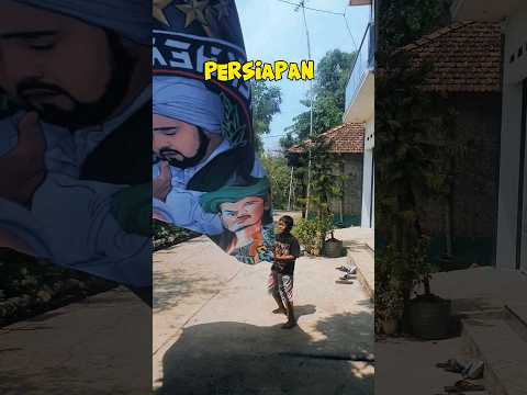 Pasukan bendera besar pecinta sholawat #pecintasholawat #benderasholawat