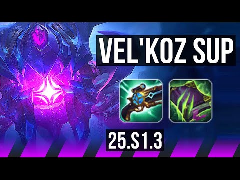 VEL'KOZ & Jhin vs KARMA & Ezreal (SUP) | KR Diamond | 25.S1.3