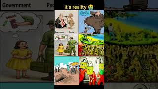 This image is a collection of six political cartoons that critique various social political issues.