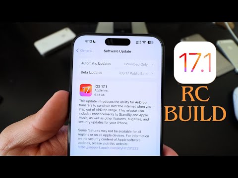 iOS 17.1 RC BUILD Released!