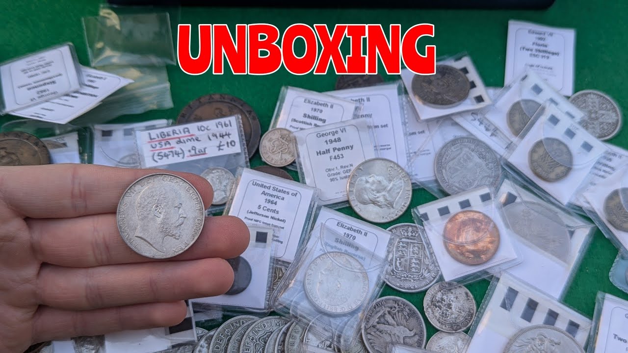 Unboxing A Big Mixed Coin Collection - Amazing Coins Found!