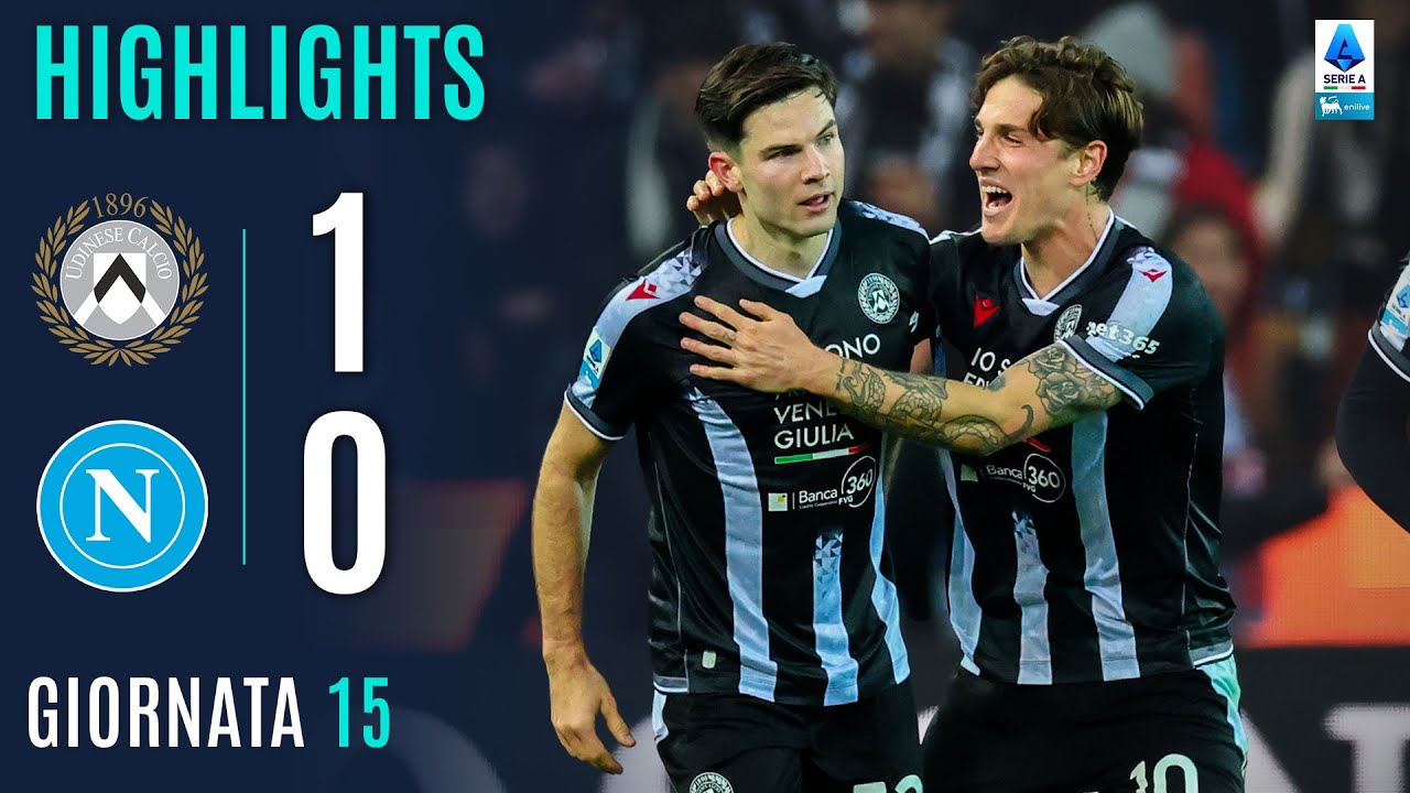 UDINESE-NAPOLI 1-0 | HIGHLIGHTS | 15ª GIORNATA | SERIE A ENILIVE 2025/26