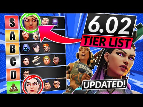 NEW AGENTS TIER LIST for Patch 6.01 - SO MANY AGENT CHANGES! - Valorant Guide