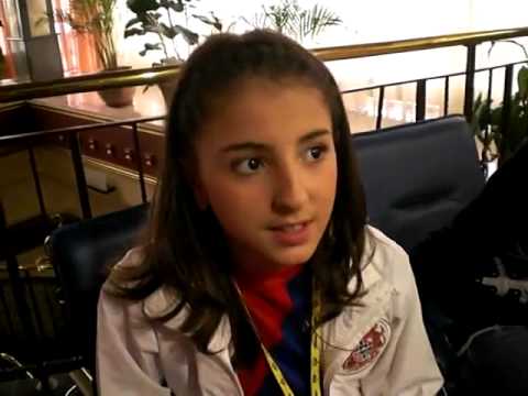 Luara Hayrapetyan (Armenia) - Junior Eurovision 2009 interview (in Russian)