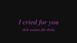 Katie Melua - I cried for you lyrics + Übersetzung (deutsch)