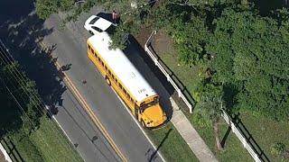 6 students injured in school bus crash