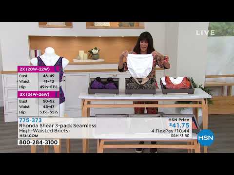 Rhonda Shear 3pack Seamless HighWaisted Briefs