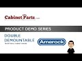 Amerock Doule Demountable Hinges Demo