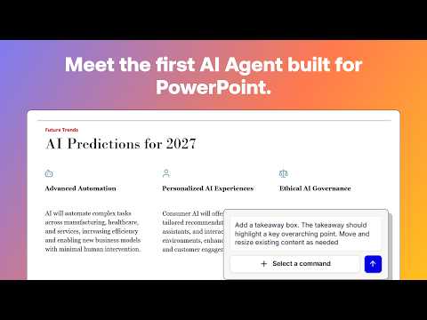 The Best AI Agent for PowerPoint? See the Plus AI Presentation Agent in action