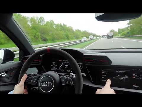 Audi RS3 2024 Vollgas! 400 PS Wahnsinn auf der Autobahn A31 + Launch Control Test