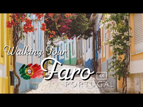 🇵🇹 Faro - Algarve, Portugal - Walking Tour (4K UHD 60fps)