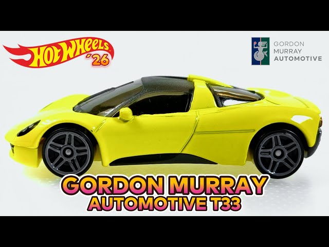 Vídeo relacionado con Hot Wheels - Gordon Murray Automotive T.33 - Exotics 2/10 - JJJ62 - Short Card - Superdeportivo amarillo con licencia oficial a escala 1:64 - Mattel 2026