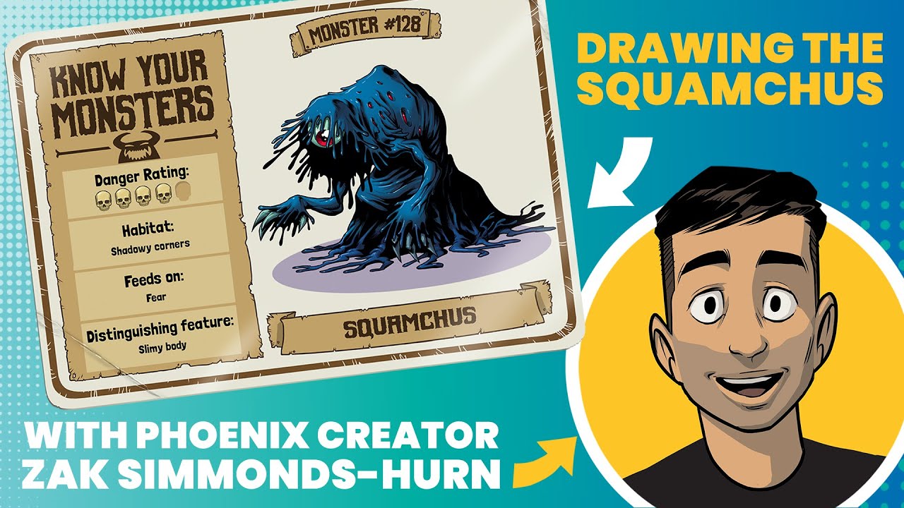 How To Draw A Black Goo Monster – The Squamchus