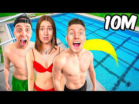 24 STUNDEN von 10 METER TURM SPRINGEN eskaliert! 😱 (mit Freundin, iCrimax, LukasBS..)