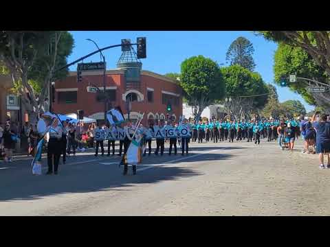 Santiago High School - BANDS OF SANTIAGO SHARKS!!! (BOSS) - Tustin Tiller Days Parade 2023